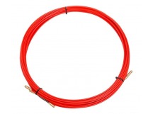 Протяжка кабельная (мини УЗК в бухте), стеклопруток, d=3,5мм, 15м, красная "Rexant"
