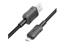 Кабель USB - Micro USB HOCO X94 "Leader" (2.4А, 100см) черный