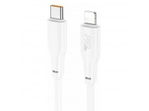 Кабель Type-C - Apple Lightning HOCO X93 Force PD 20W (2.4A, 100см) белый