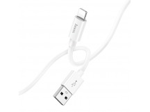 Кабель USB - Apple Lightning HOCO X87 "Magic silicone" (2.4А, 100см) белый