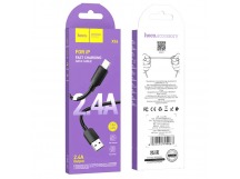 Кабель USB - Apple Lightning HOCO X96 "Hyper" (2.4А, 100см) черный