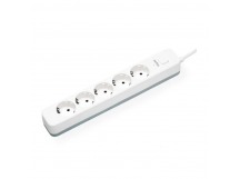 Сетевой фильтр Perfeo "POWER STREAM", 2500W,  3,0м, 5 розеток, белый