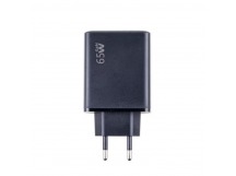 Сетевое зарядное устройство USB/Type-C GaN (65W, QC3.0, PD, 2 порта) Черный