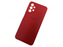 Чехол силикон-пластик Samsung A13 под кожу с лого красный