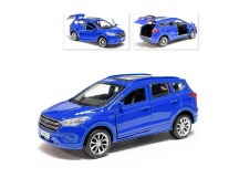 Машина Технопарк металл. Ford Kuga синий (12см) откр.дв,инерц,в/к KUGA-BU, шт