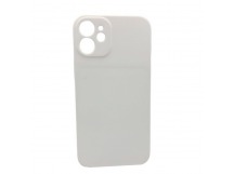 Чехол iPhone 12 Mini ( Full Camera) Силикон Матовый Белый