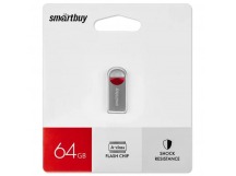 Флеш-накопитель USB 64GB Smart Buy MC8 металл красный