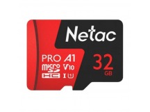 Карта памяти MicroSD 32GB Netac P500 Extreme Pro Class 10 UHS-I A1 V10 (100 Mb/s) без адаптера