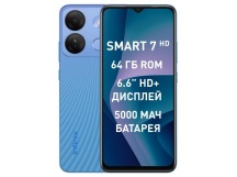 Смартфон Infinix Smart 7 HD 2Gb/64Gb Silk Blue (6,6"/8МП/4G/5000mh)