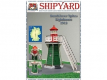 Сборная картонная модель Shipyard маяк Lighthouse Bunthauser Spitze (№24), 1/72