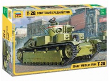 Сборная модель ZVEZDA Советский средний танк Т-28, 1/35
