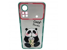 Чехол Xiaomi Poco X4 Pro 5G (2022) (Full Camera/Панда) Силикон Прозрачный 1.5mm