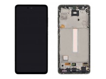 Дисплей для Samsung A525F/A526B/A528B Galaxy A52/A52 5G/A52s 5G в рамке + тачскрин (белый) 100%