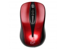Мышь Оклик 675MW черный/красный оптическая (1200dpi) беспроводная USB для ноутбука (3but) [08.08], шт