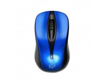 Мышь Оклик 675MW черный/синий оптическая (1200dpi) беспроводная USB для ноутбука (3but) [08.08], шт