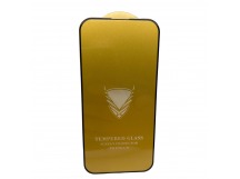 Защитное стекло iPhone 14 Pro (Golden Armor) тех упаковка Черное