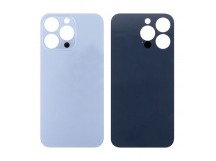 Задняя крышка для iPhone 13 Pro Голубой (стекло, широкий вырез под камеру, логотип) - Премиум