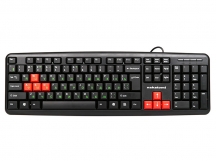 Nakatomi Navigator - клавиатура, USB, черная с красными игровыми клавишами