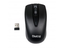 Мышь Dialog Pointer - RF 2.4G опт. мышь, 3 кнопки + ролик, USB, черная
