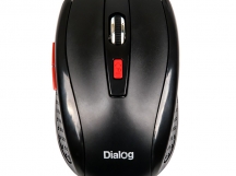 Dialog Pointer - Bluetooth + RF 2.4G  опт. мышь, 6 кнопок + ролик, USB, черная