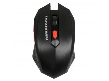 Nakatomi Navigator - RF 2.4G опт. мышь, 6 кнопок + ролик, USB, черная