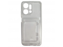 Чехол силиконовый Honor X7A с визитницей прозрачный