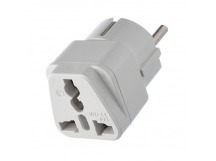 Сетевой переходник универсальный UK/US/CN, белый GoPower