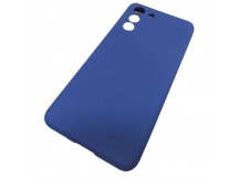 Чехол силиконовый Samsung S21 Silicone Cover темно-синий