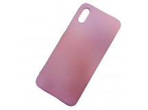 Чехол силиконовый Xiaomi Redmi 9A Soft Touch матовый розовый