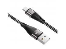 Кабель USB - MicroUSB BC X57 (5A, оплетка ткань) Черный