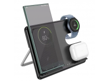 Беспроводное зарядное устройство Hoco CQ2 Flash folding 3-в-1 (SAM Watch) (черный) (быстрая зарядка)