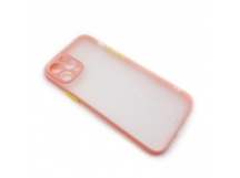 Чехол для Apple iPhone 12 ProMax розовый/прозрачный, шт