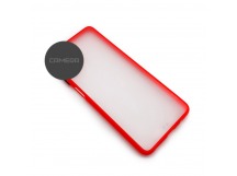 Чехол для Apple iPhone XR красный/прозрачный, шт