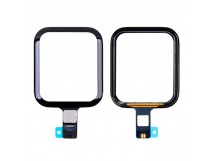 Стекло для переклейки Apple Watch 4 (44 мм) в сборе с тачскрином и OCA пленкой Черный - OR (Mitsubishi)