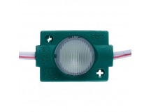 Модуль для торцевой засветки 1LED 12В 1.5Вт 130Лм 15x45гр. SMD3030 зеленый (20 штук), шт