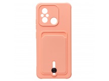 Чехол-накладка - SC304 с картхолдером для "Xiaomi Poco C55/Redmi 12C" (light pink) (220325)