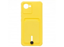 Чехол-накладка - SC304 с картхолдером для "Realme C30" (yellow) (220329)