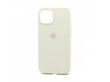 Чехол-накладка Silicone Case NEW с лого для Apple iPhone 15 Plus/6.7 (009) белый