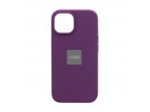 Чехол-накладка Silicone Case NEW с лого для Apple iPhone 15/6.2 (043) фиолетовый