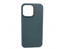 Чехол iPhone 15 Pro Max Silicone Case Full (No Logo) №58 в упаковке Серо-Зеленый