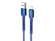 Кабель USB - micro USB Hoco X71 Especial 100см 2,4A (blue) (206192)
