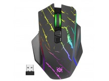 Мышь беспроводная DEFENDER Uran GM-503 черный, игровая: LED,8D,400 мАч,3200dpi (1/60)