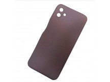 Чехол силиконовый Samsung A04 Silicone Cover пудровый