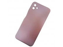 Чехол силиконовый Samsung A04 Silicone Cover пудровый