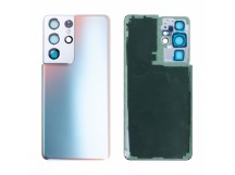 Задняя крышка для Samsung Galaxy S21 Ultra (G998B) Серебро - Премиум