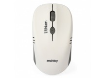 Беспроводная мышь с зарядкой от USB SMARTBUY 344 бело-серая