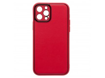 Чехол-накладка - PC084 экокожа для "Apple iPhone 12 Pro" (red) (219656)