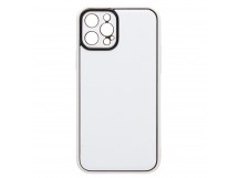 Чехол-накладка - PC084 экокожа для "Apple iPhone 12 Pro" (white) (219653)