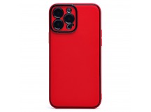 Чехол-накладка - PC084 экокожа для "Apple iPhone 13 Pro Max" (red) (219671)
