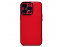 Чехол-накладка - PC084 экокожа для "Apple iPhone 13 Pro" (red) (219666)